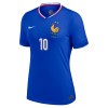 Maglia ufficiale Francia Mbappé 10 Casa Euro 2024 per Donna